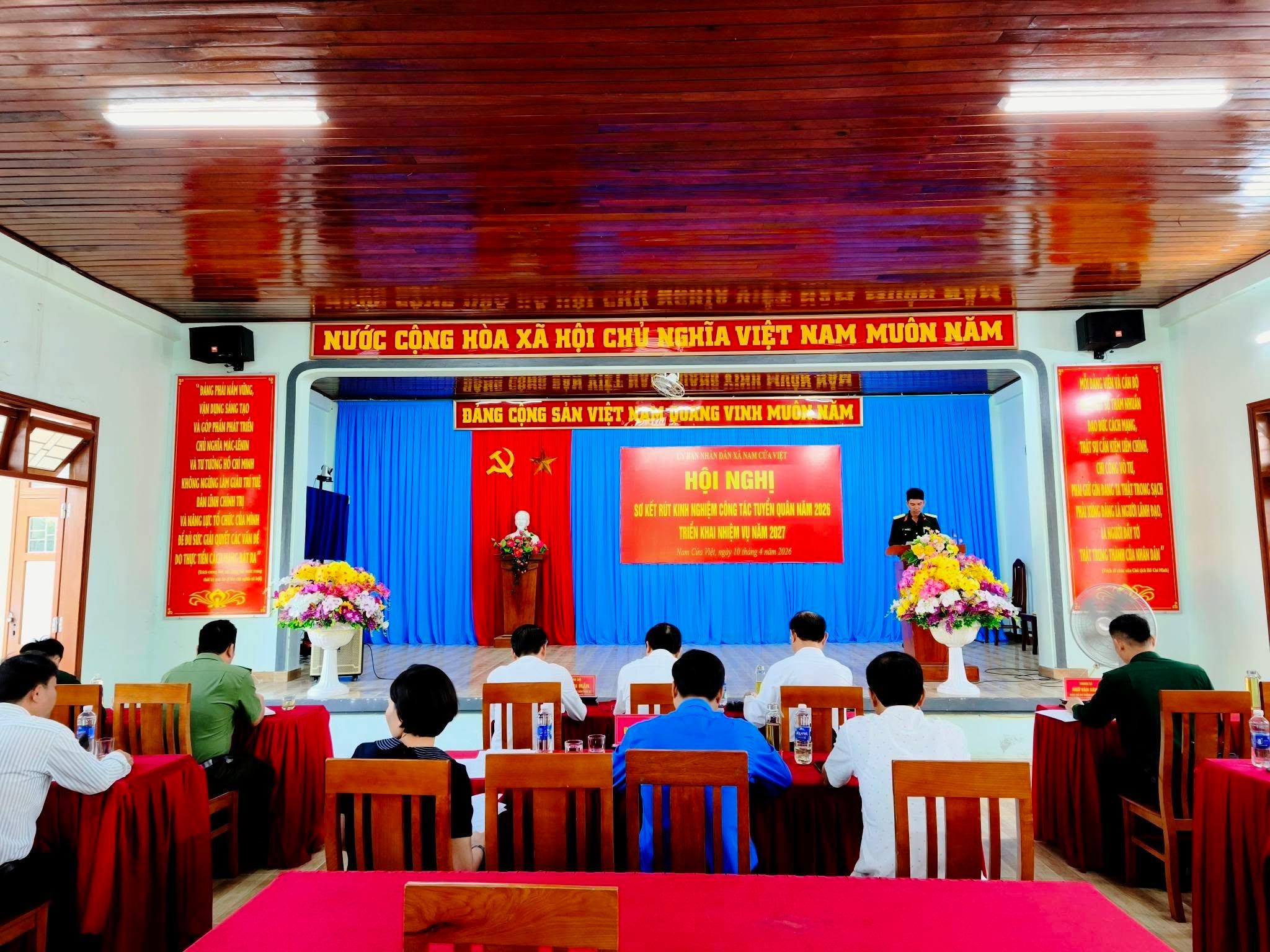 Hội nghị sơ kết công tác tuyển quân năm 2026, triển khai nhiệm vụ năm 2027