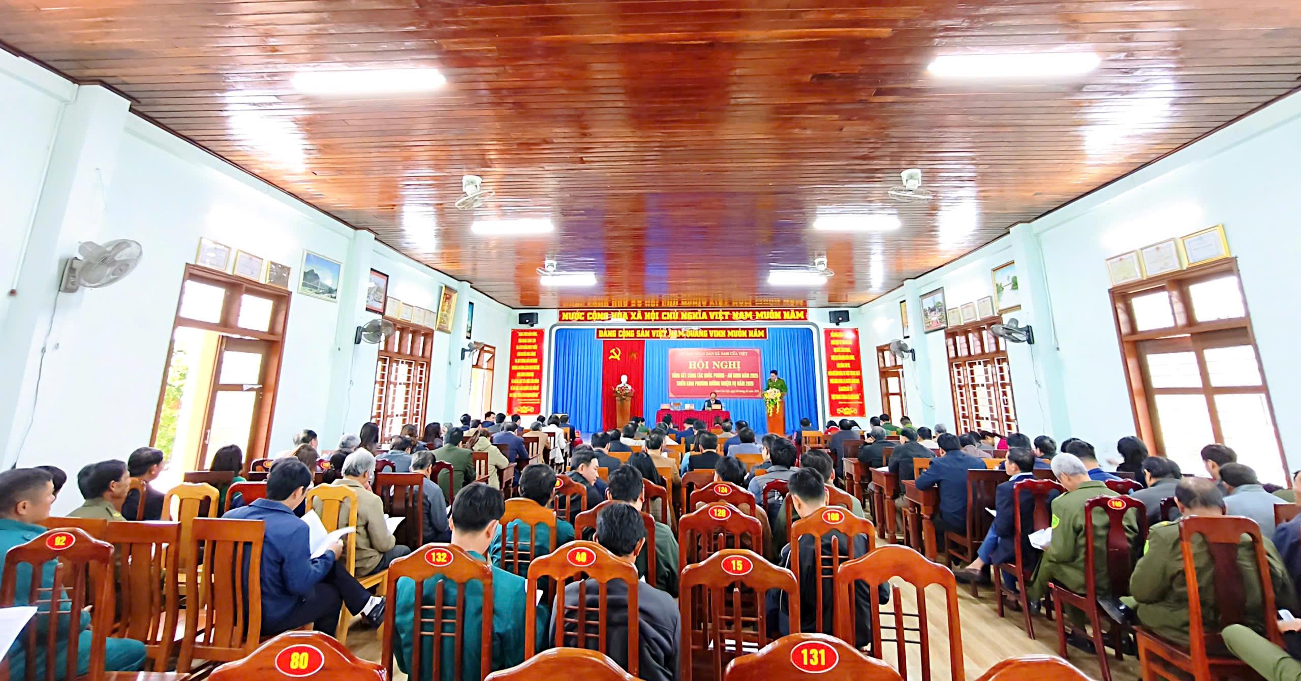 XÃ NAM CỬA VIỆT HỘI NGHỊ TỔNG KẾT CÔNG TÁC QUỐC PHÒNG – AN NINH NĂM 2025, TRIỂN KHAI NHIỆM VỤ NĂM...